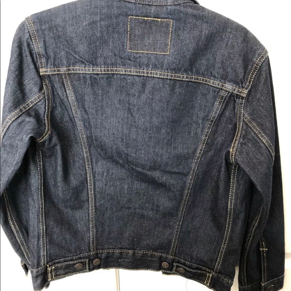 Levi’s Dark Wash Jean Jacket Mens Xs - Picture 3 of 3